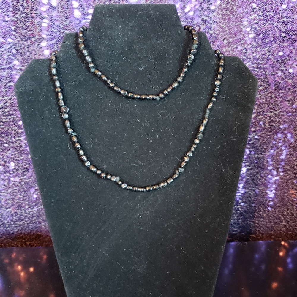 🌷 Black bead necklace